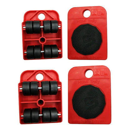 Juego de Rodillos para Mover Muebles – Transportador, Elevador y Herramienta de Mano para Objetos Pesados