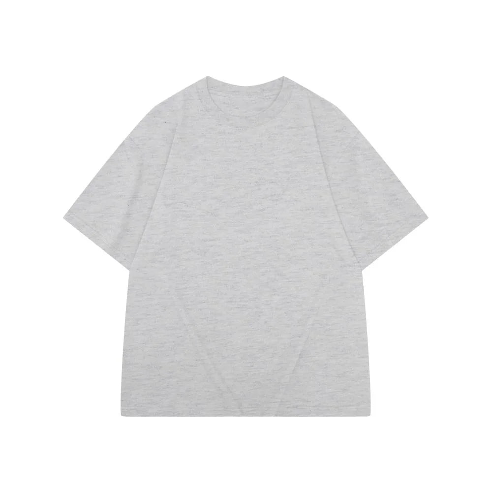 Camiseta Hombre 2025 | Oversize Algodón Pesado Manga Corta para Verano