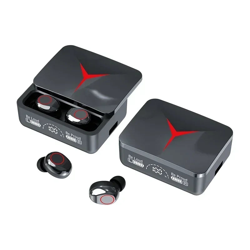 Auriculares inalámbricos TWS M90 – Bluetooth 5.3, gaming y deportivos con micrófono y estuche de carga para iPhone y Xiaomi