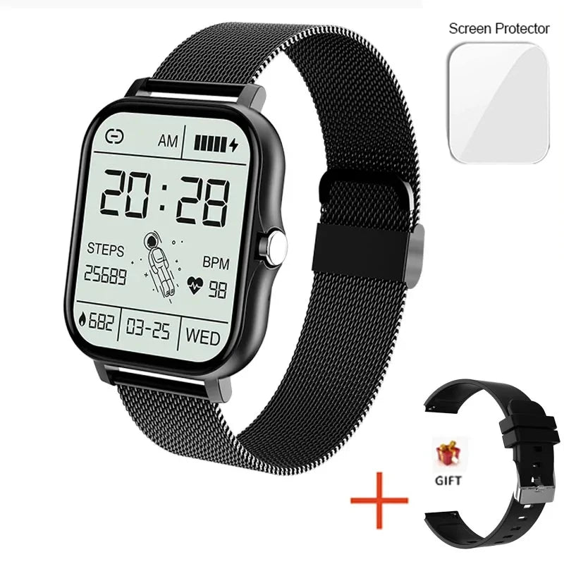 Smart Watch For Men Women Gift Sports Fitness Watch Bluetooth Call Digital Heart Rate Monitor Smartwatch GPS Tracking Wristwatch