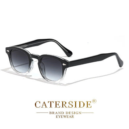 Gafas de Sol Retro Redondas CATERSIDE Unisex | Estilo Punk UV400 de Lujo