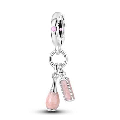 S925 Silver Color Butterfly Daisy Rose Crown Perfume Charms Beads Fit Pan Original Bracelets DIY Fine Jewelry Making Gifts