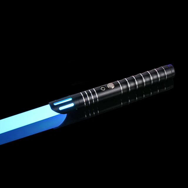 RGB Metal Lightsaber Dueling Smooth Swing Laser Sword Sabre De Luz 16 Color Changing 16 Sounds FOC Rave Flashing Toy