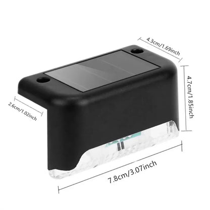 Lámpara Solar LED para Escaleras IP65 – Iluminación Exterior para Jardín, Patio, Pasillos y Cercas