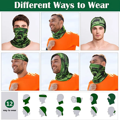 Bandana Multifuncional Outdoor – Bufanda Cuello, Braga Térmica, Protección UV para Pesca, Ciclismo, Senderismo y Deporte