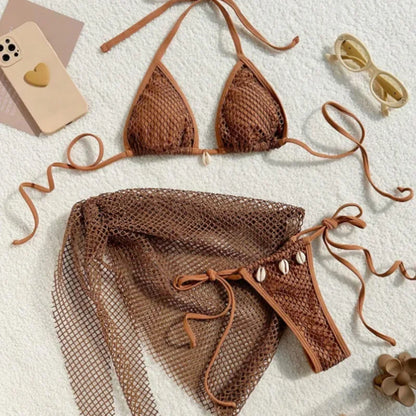 Bikini Mujer 2025 | 3 Piezas Sexy Brasileño Playa y Piscina