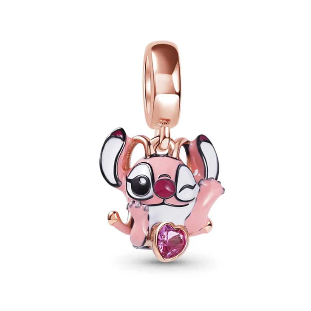 Charm Abalorios Dorados y Rosados para Pulseras Originales Mujer