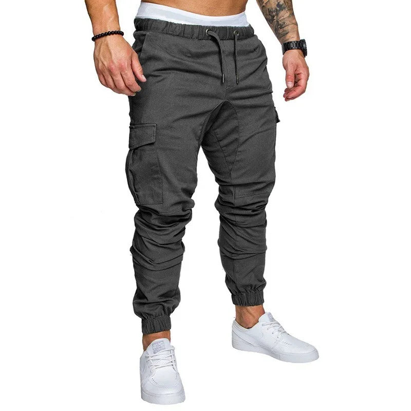 Pantalones Jogger de Moda para Hombre – Streetwear 2025, Cargo, Multi-Bolsillos, Casual, Fitness y Gym