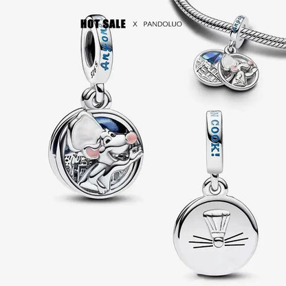 Charm Capitán América plata 925 – Abalorio de superhéroe para pulsera tipo Pandora