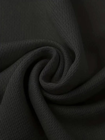 Pack de 7 Camisetas Negras de Hombre – Cuello Redondo, Ultra Ligeras, Secado Rápido, Transpirables y Absorbentes, Fitness, Gym y Running