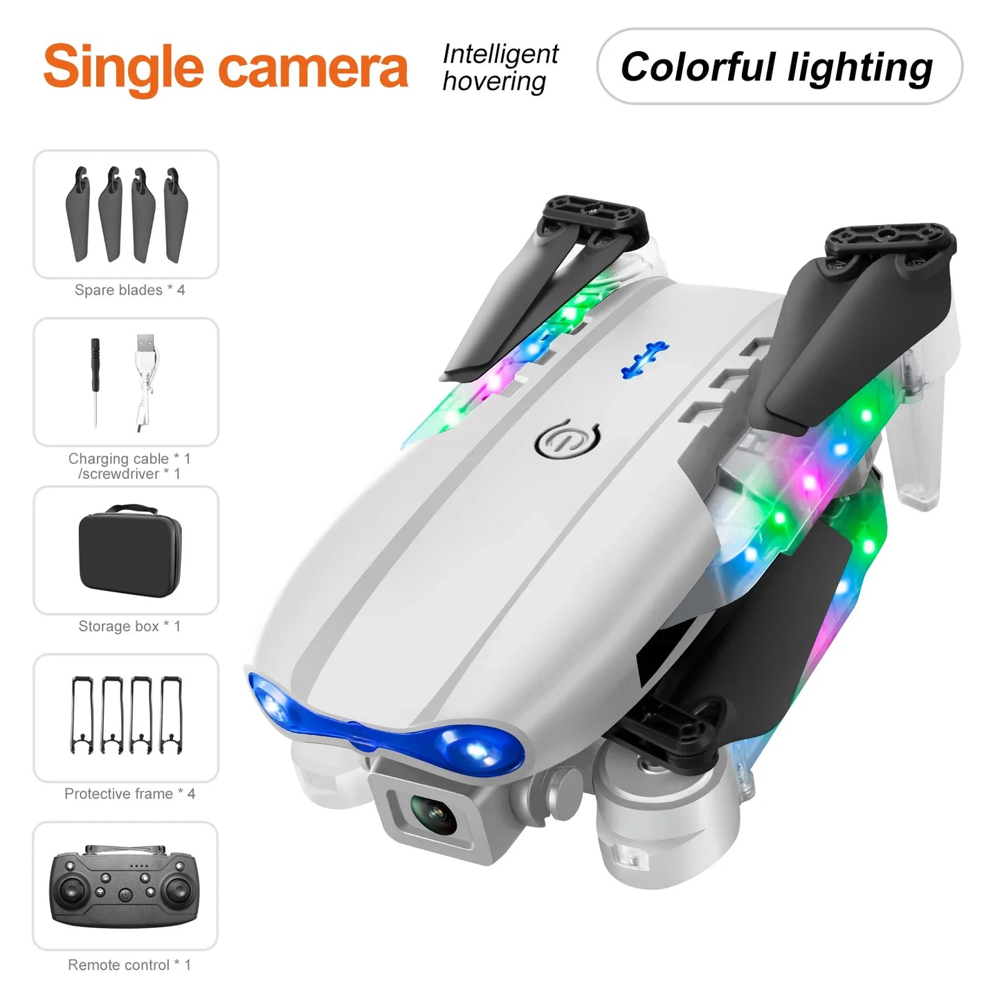 Drone KBDFA E88 Pro con Cámara 4K – Drone Plegable WiFi FPV, Gran Angular, Altura Estable y Control Remoto RC