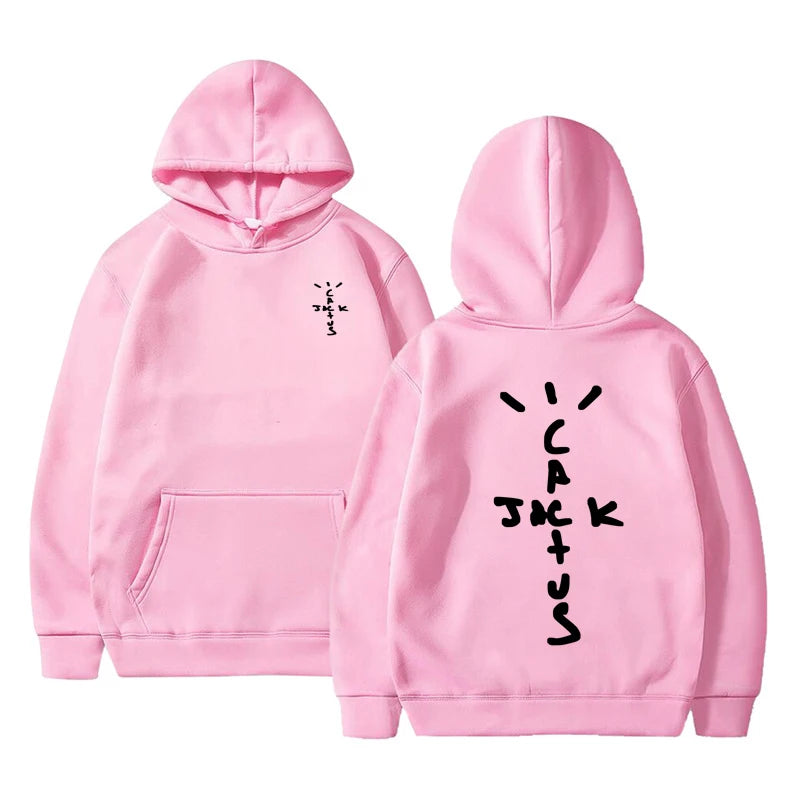 Hoodie Cactus Jack – Sudadera Unisex con Estampado Doble Cara, Moda Streetwear de Otoño
