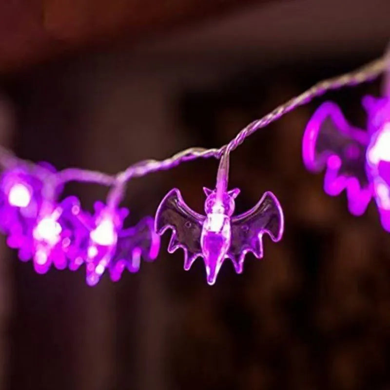 Guirnalda de Luces Halloween 2025 – Calabaza, Fantasma y Momia 🎃 Decoración de Fiesta 1.5m/3m/6m