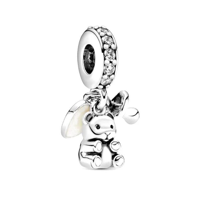 Charm Familia en Plata 925 – Abalorio Sparkling para Pulsera Original Mujer