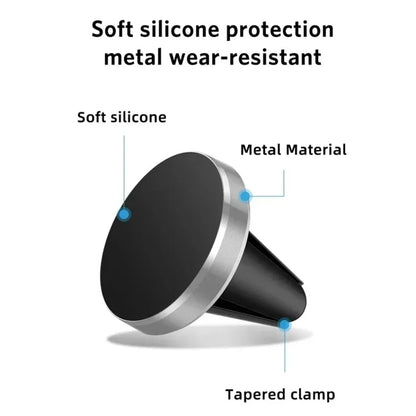 Soporte Magnético para Celular en la Ventila del Carro | Compatible con iPhone, Samsung, Xiaomi y GPS