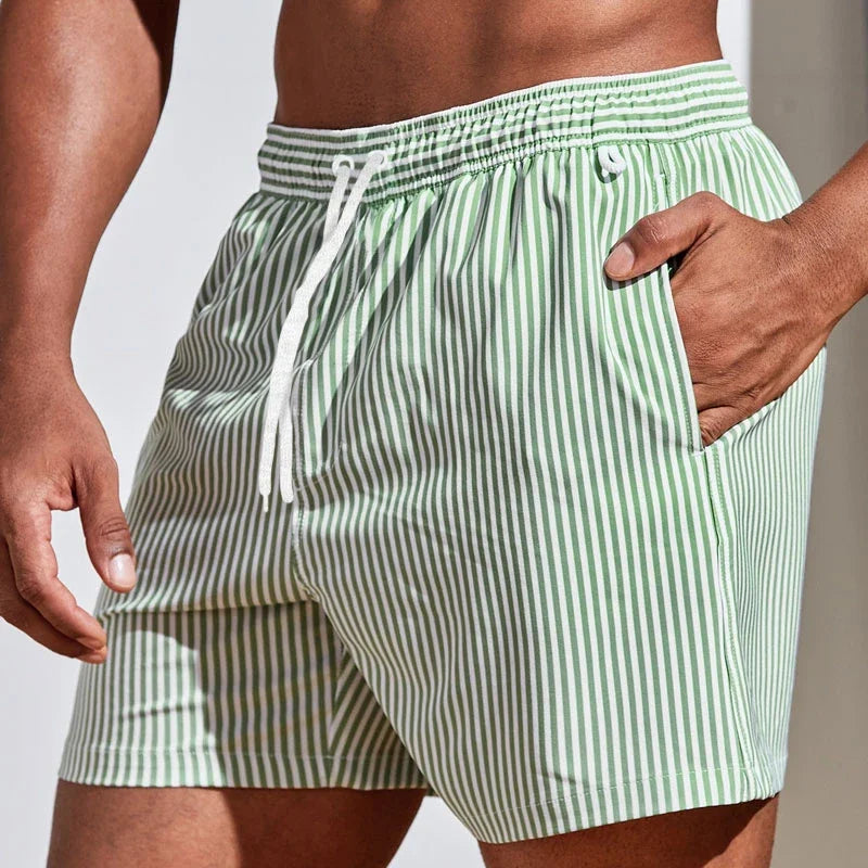 Bañador Hombre Fitness | Shorts Playa Deportivos con Bolsillos Secado Rápido – Swimwear Surf Verano