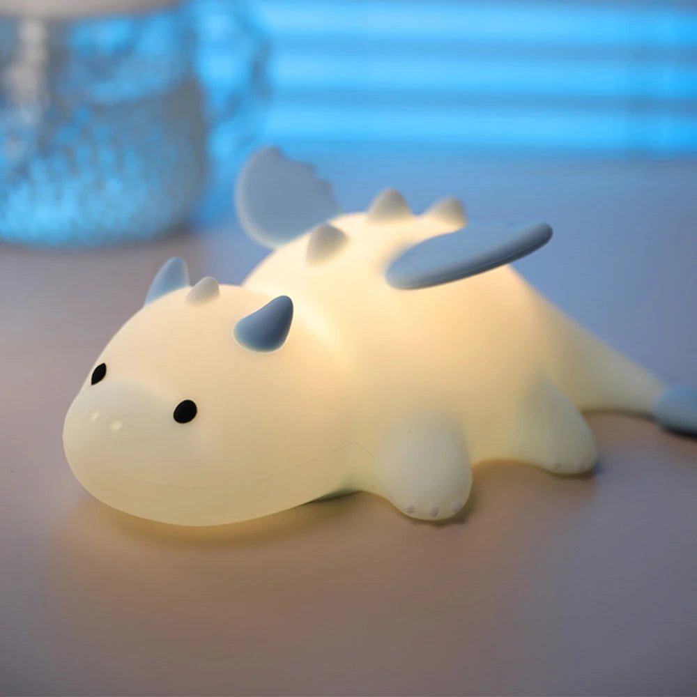 Lámpara de Noche de Silicona LED – Conejo/Zorro, Recargable con Sensor Táctil y Temporizador, Luz Regulable para Dormitorio Infantil