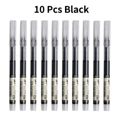 Set de 10 Bolígrafos de Gel Punta Fina 0.5mm | Escritura Suave, Secado Rápido y Antimanchas – Kawaii, Oficina y Escuela