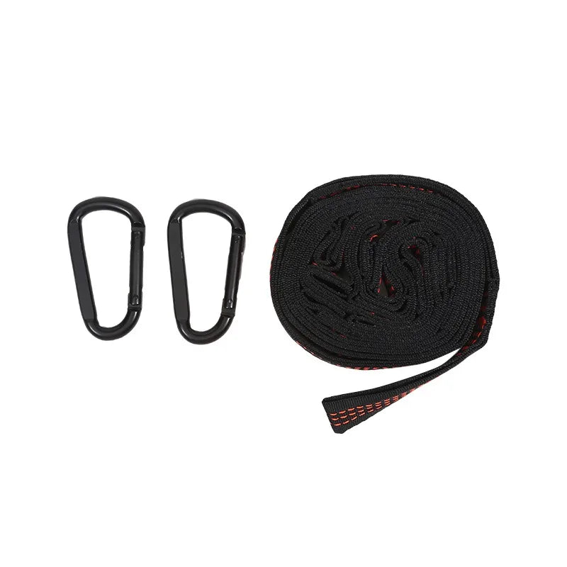 Juego de 2 Cintas para Hamaca – Alta Resistencia 600 lbs, Poliester con 5 Anillos Ajustables