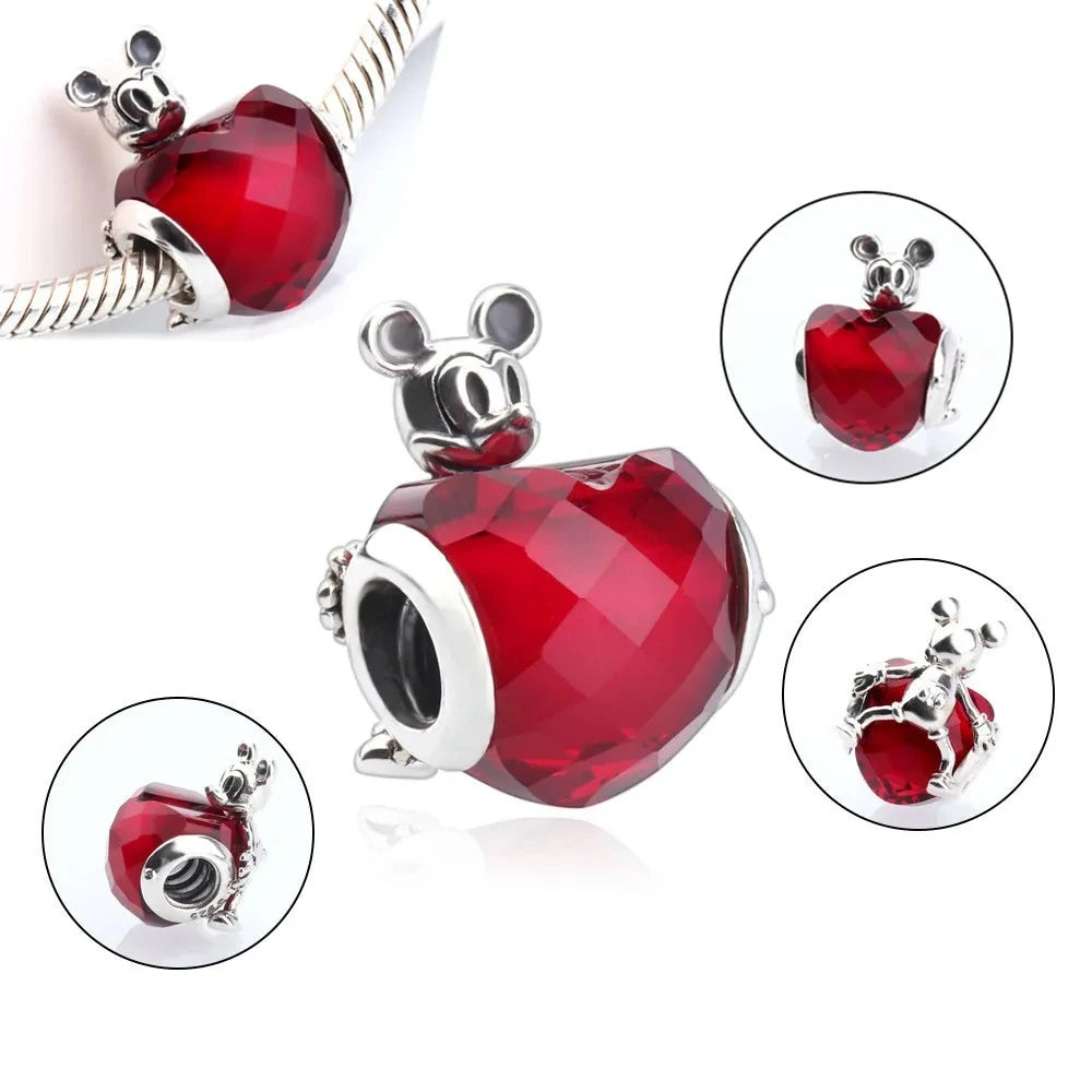 Charm Disney 100 Aniversario | Dije Colgante Compatible con Pulseras Pandora