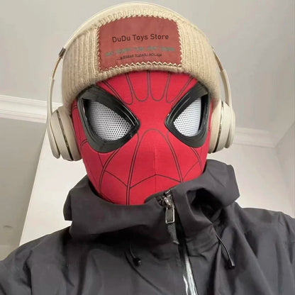 Máscara Spiderman con Ojos Móviles – Control Remoto Juguete Cosplay Infantil Halloween Navidad Peter Parker