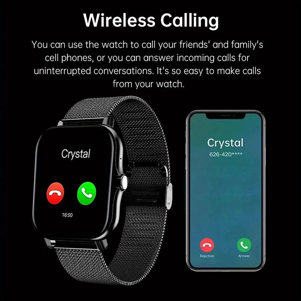 Smartwatch 2025 con pantalla 1.44” – Reloj inteligente con llamadas Bluetooth y monitor de salud