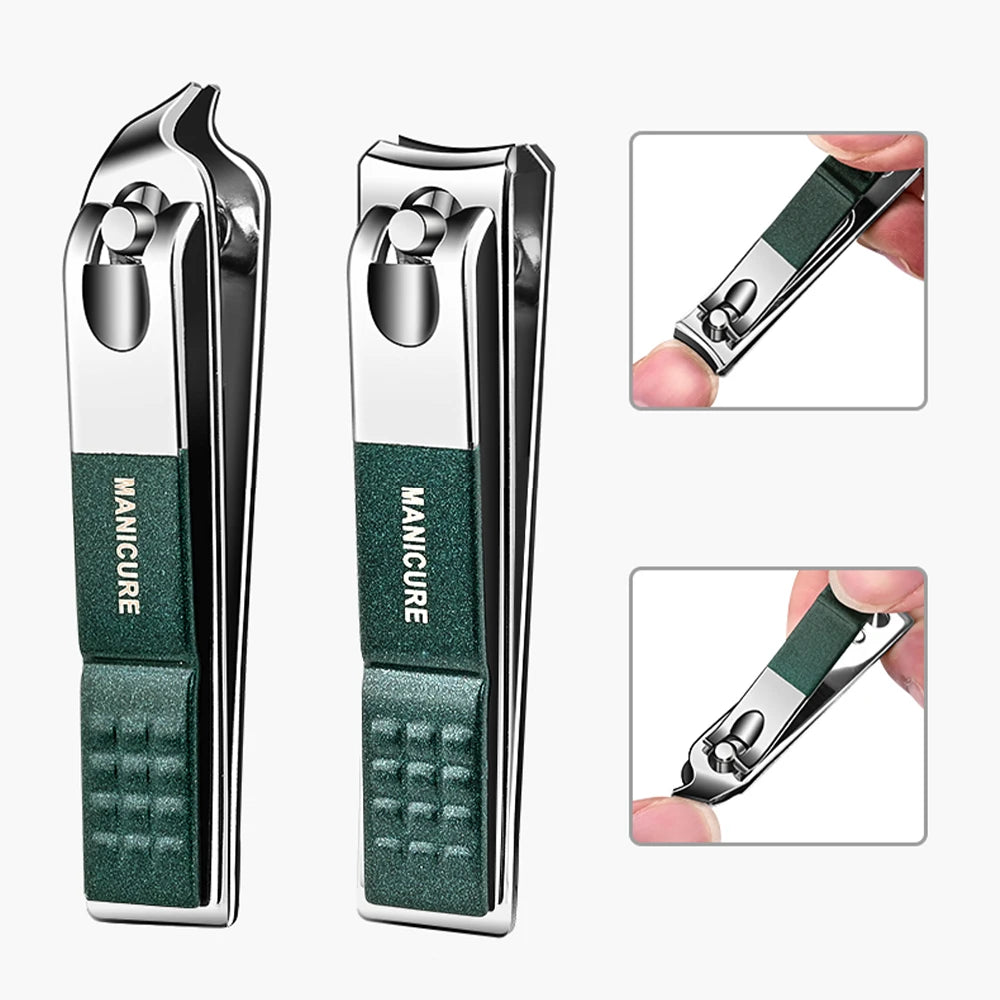 Set de Manicure y Pedicure Portátil 6-18 Piezas Ouriner | Kit de Cuidado Personal con Tijeras de Cejas y Cortauñas