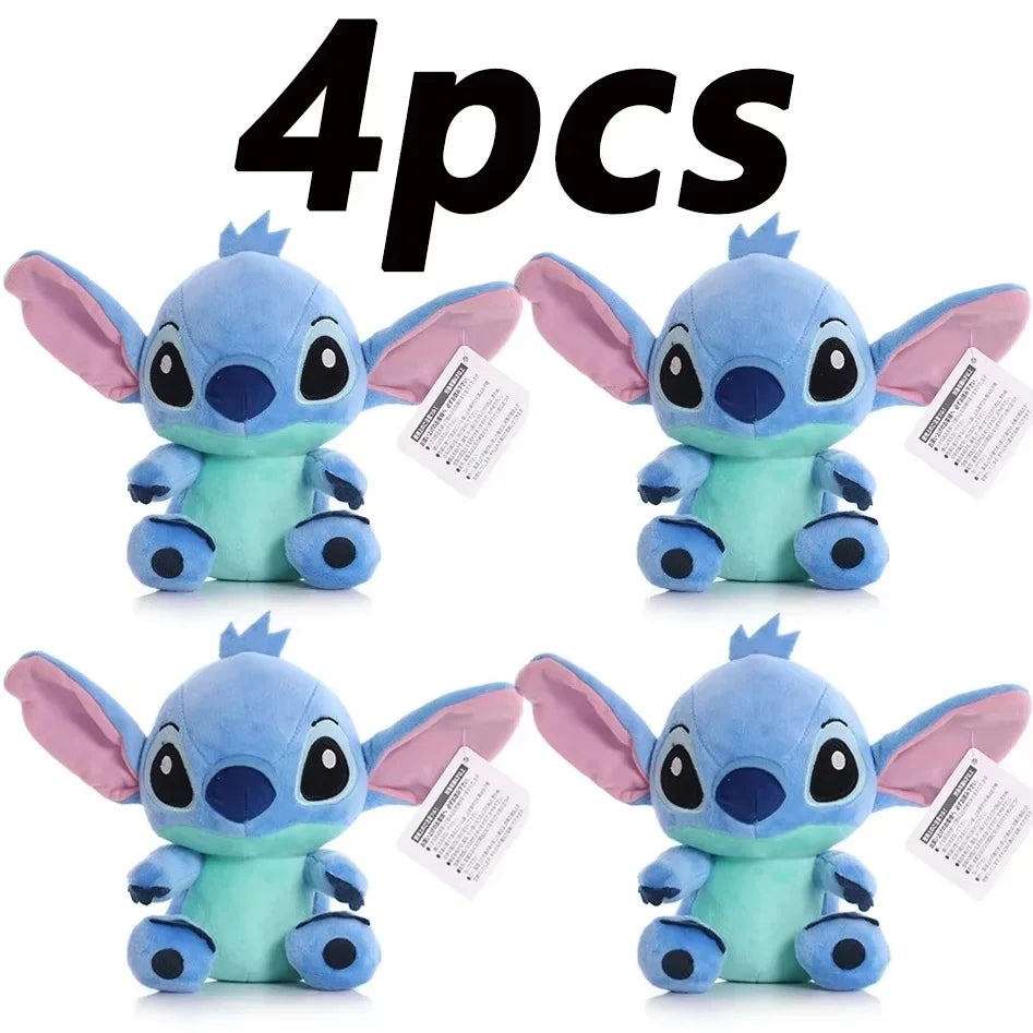 Peluche Stitch Disney 4/8 Pulgadas – Muñeco de Peluche Azul/Rosa | Juguete Anime Lilo & Stitch Regalo para Niños