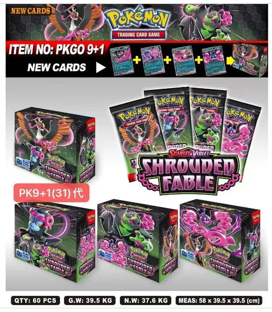Set de Cartas Pokémon 324/360 Pcs – Brilliant Stars, 151, Prismatic Evolutions & Paldean Fates | Booster Box en Inglés