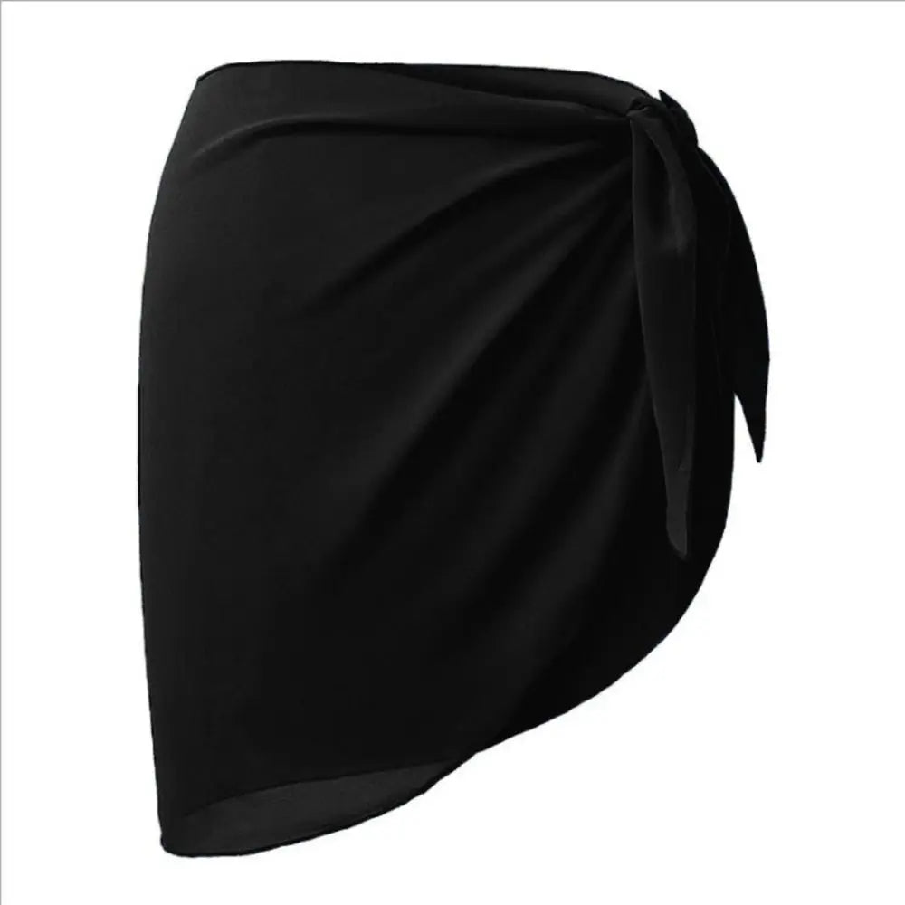 Falda Playera Mujer 2025 | Sarong Corto Chiffon Cubrebikini Verano