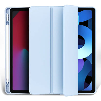 Funda para iPad con Soporte y Porta Lápiz – Compatible con iPad Air, Pro, Mini y 6ª a 10ª Generación
