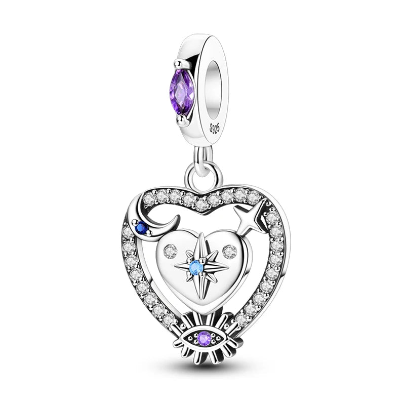 Charm de Plata S925 Hamster, Terrier y Princesa – Abalorios Brillantes para Pulseras Originales 3mm
