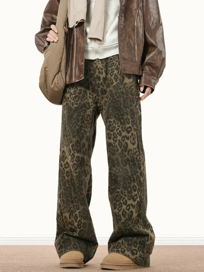 Jeans Oversize Camuflados Y2K | Pantalón Vaquero Recto Harajuku Hip Hop Streetwear