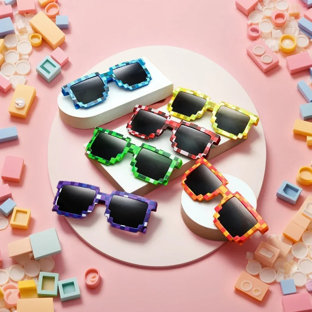 Gafas de Sol Pixeladas 2025 | Creeper Sunglasses Retro Gaming Unisex Fiesta y Moda