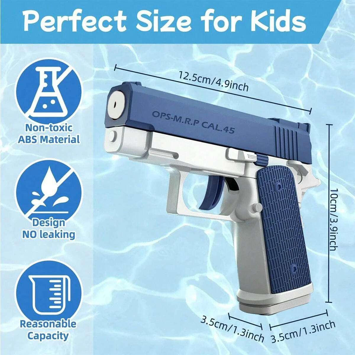 M1911 Pistola de Agua para Niños y Adultos | Juguete de Verano para Playa, Piscina y Juegos al Aire Libre