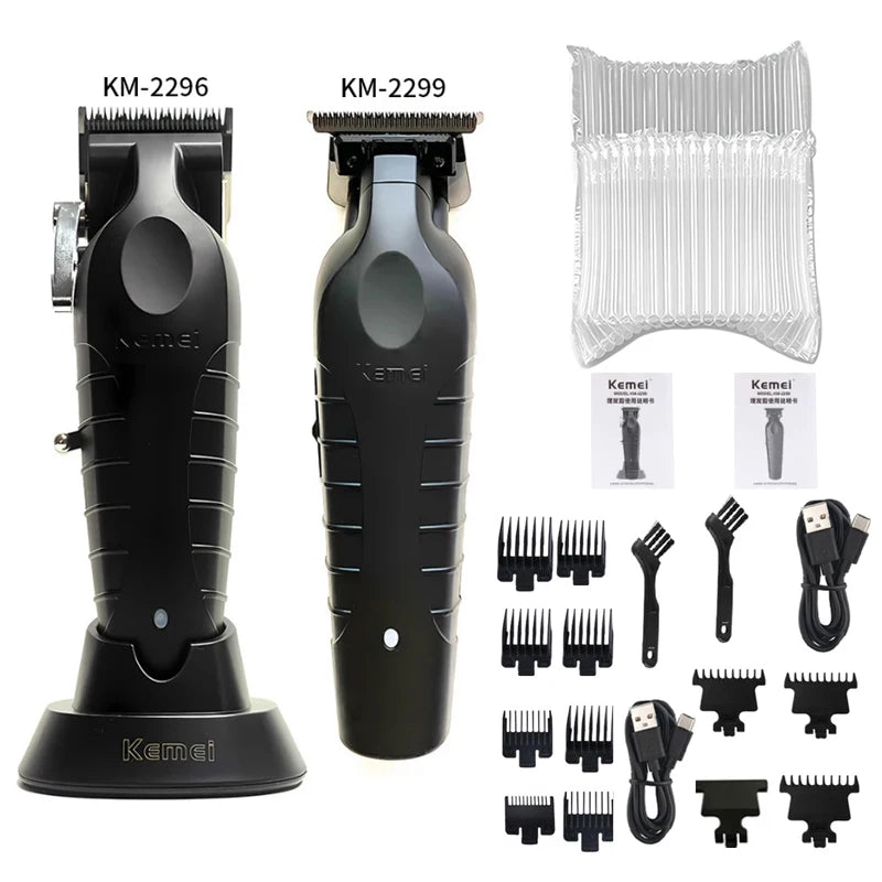 Kemei KM-2296 KM-2299 KM-1102 Cortapelos Profesional Hombre | Máquina Eléctrica Recargable de Corte y Afeitado