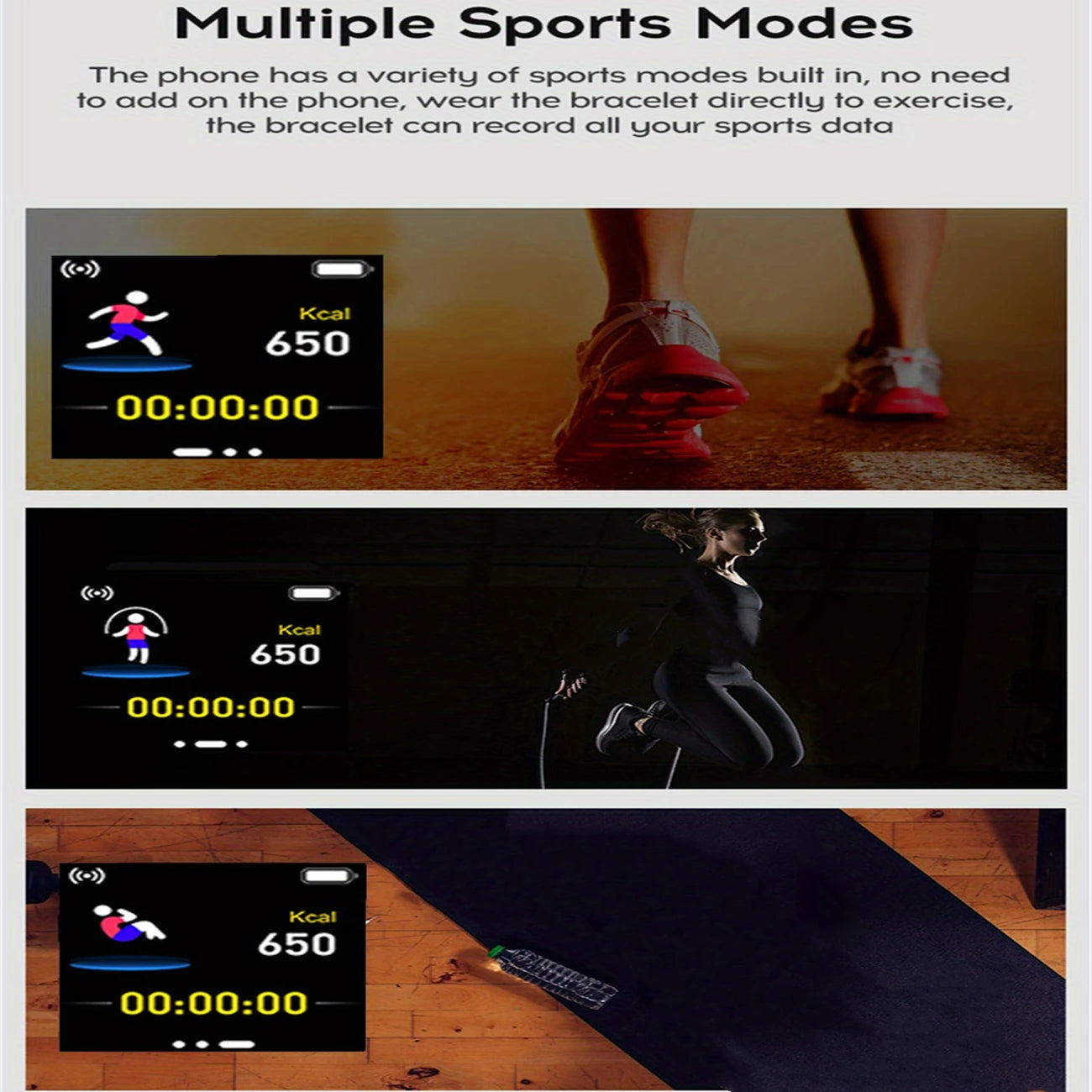 Smart Watch Y68 – Reloj Inteligente Deportivo con Monitor de Ritmo Cardíaco, Fitness y Notificaciones