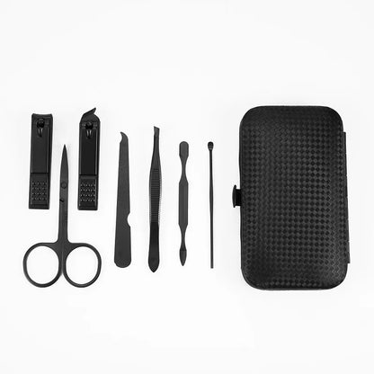 Set Profesional de Cortauñas 7-24 Piezas | Kit de Manicura y Pedicura de Alta Precisión para Hombres y Mujeres