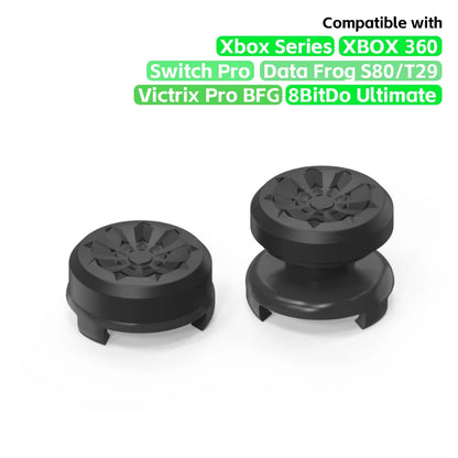 2Pcs Hand Grip Extenders Caps for PS4 PS5 Game Controller Gamepad Thumb Stick Grips High/Low Rise Covers For Playstation 4 5