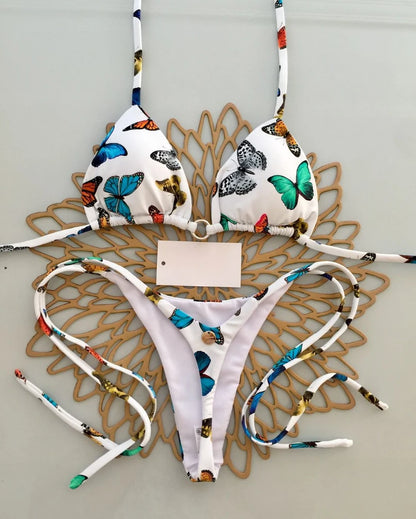 Bikini Mujer Leopardo Sexy | Traje de Baño Tanga Swimwear Playa Verano