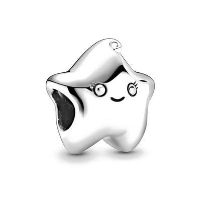 Charm Plata 925 Árbol de la Familia, Pluma, Copo de Nieve y Niño | Dijes Colgantes Compatibles con Pulseras Pandora
