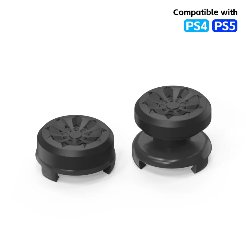 2Pcs Hand Grip Extenders Caps for PS4 PS5 Game Controller Gamepad Thumb Stick Grips High/Low Rise Covers For Playstation 4 5