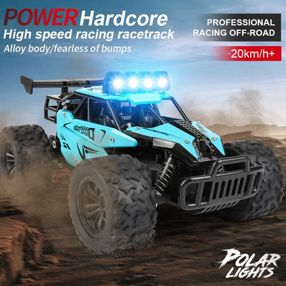 Coche RC Drift 1:16 Todoterreno – Control Remoto 2.4G Alta Velocidad con Luces LED Juguete para Niños