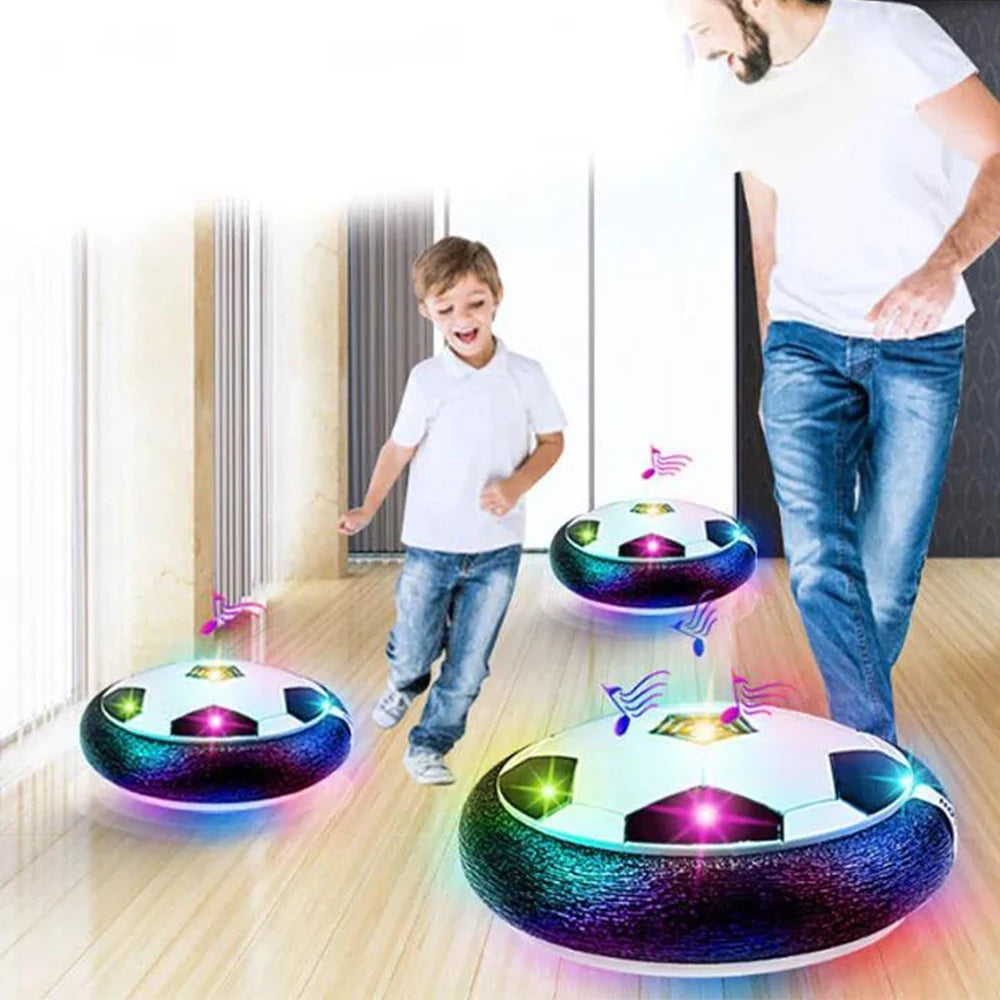 Balón de Fútbol Flotante con Luces LED y Música – Juguete Eléctrico Hover Soccer para Niños