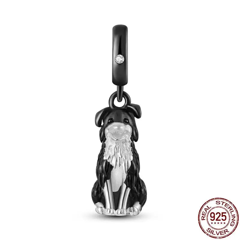 Charm camaleón y luciérnaga en plata 925 – Dije animal brillante, compatible Pandora, pulsera y collar mujer
