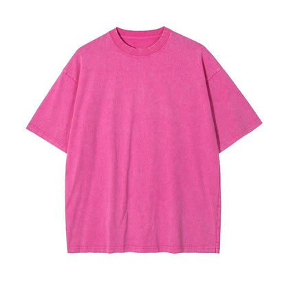 Camiseta Vintage Mujer 2025 | T-shirt Lavado Ácido Estilo Retro Hip Hop Punk Harajuku