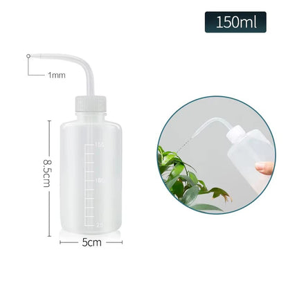 Regadera de Precisión 150/250/500mL – Botella de Plástico con Pico para Riego de Suculentas, Plantas y Flores + Herramientas de Jardinería