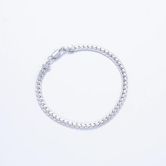 Cadena de Acero Inoxidable Color Plata 5mm | Collar Unisex 20-60cm | Joyería de Moda para Hombre y Mujer | Boda y Regalo