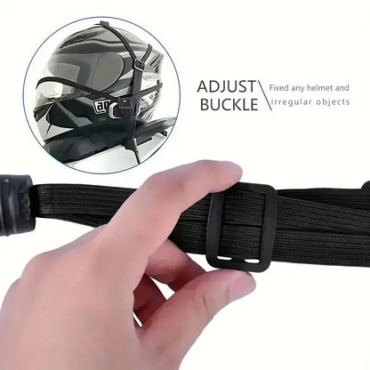 Correa Elástica para Casco de Moto | Cuerda Ajustable de Alta Resistencia para Casco y Equipaje | Accesorios Duraderos