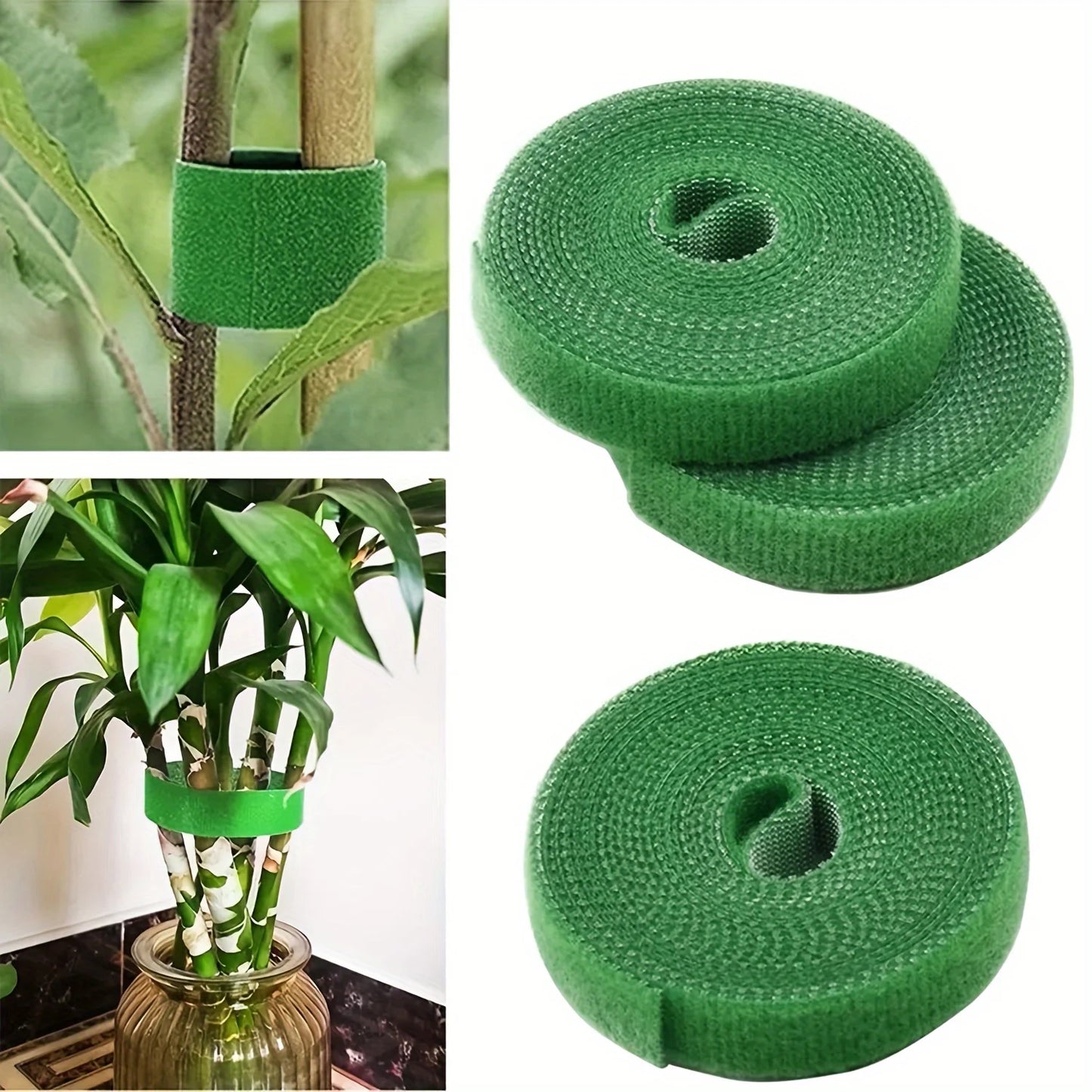 Cinta de Nylon Ajustable para Plantas 2M | Soporte Reutilizable de Jardín, Atado y Fijación